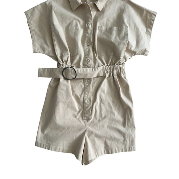 THE FIFTH LABEL Beige Khaki Belted Romper Size US 6 / UK 10 - Picture 4 of 11